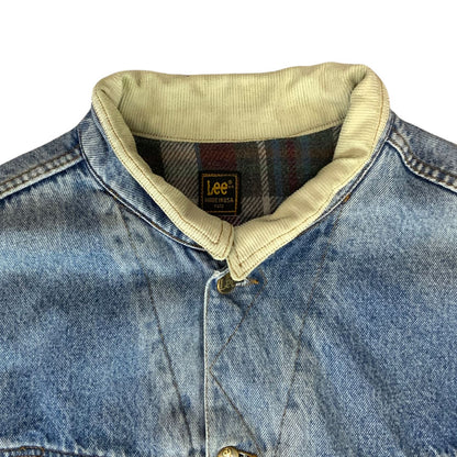VTG LEE STORM RIDER BLANKET LINED DENIM JACKET ROCKABILLY 52” (48) XL