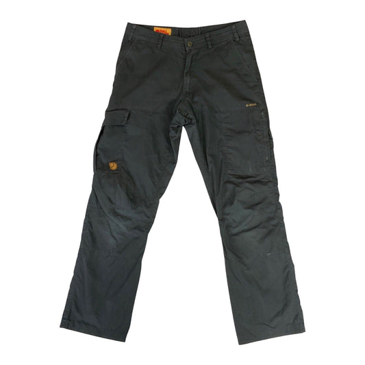 Vintage 00s Charcoal Grey Fjallraven Cargo Utility Trousers Gorpcore M W33 L31