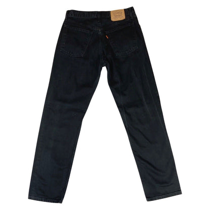 VTG 90s LEVIS ORANGE TAB BLACK DENIM JEANS ROCKABILLY 33” W 34” L