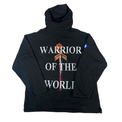 Vintage 2003 Black Manowar Graphic Printed Heavy Metal Rock Band Merch XL
