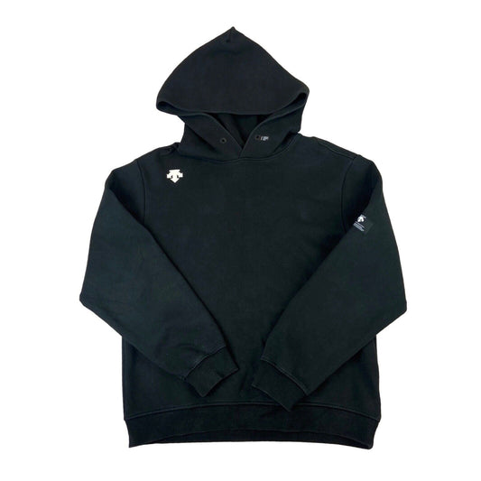 Vintage 90s 00s Black Descente Hoodie Technicalwear Ski Sportswear Gorpcore L