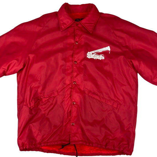 VTG 70s USA PLA-JAC GATWOOD CRANE LINED NYLON WORKWEAR JACKET SURFER XL 48”