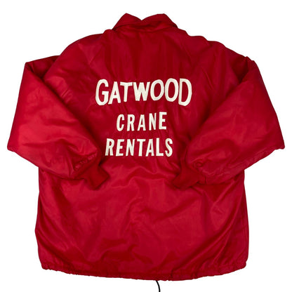 VTG 70s USA PLA-JAC GATWOOD CRANE LINED NYLON WORKWEAR JACKET SURFER XL 48”