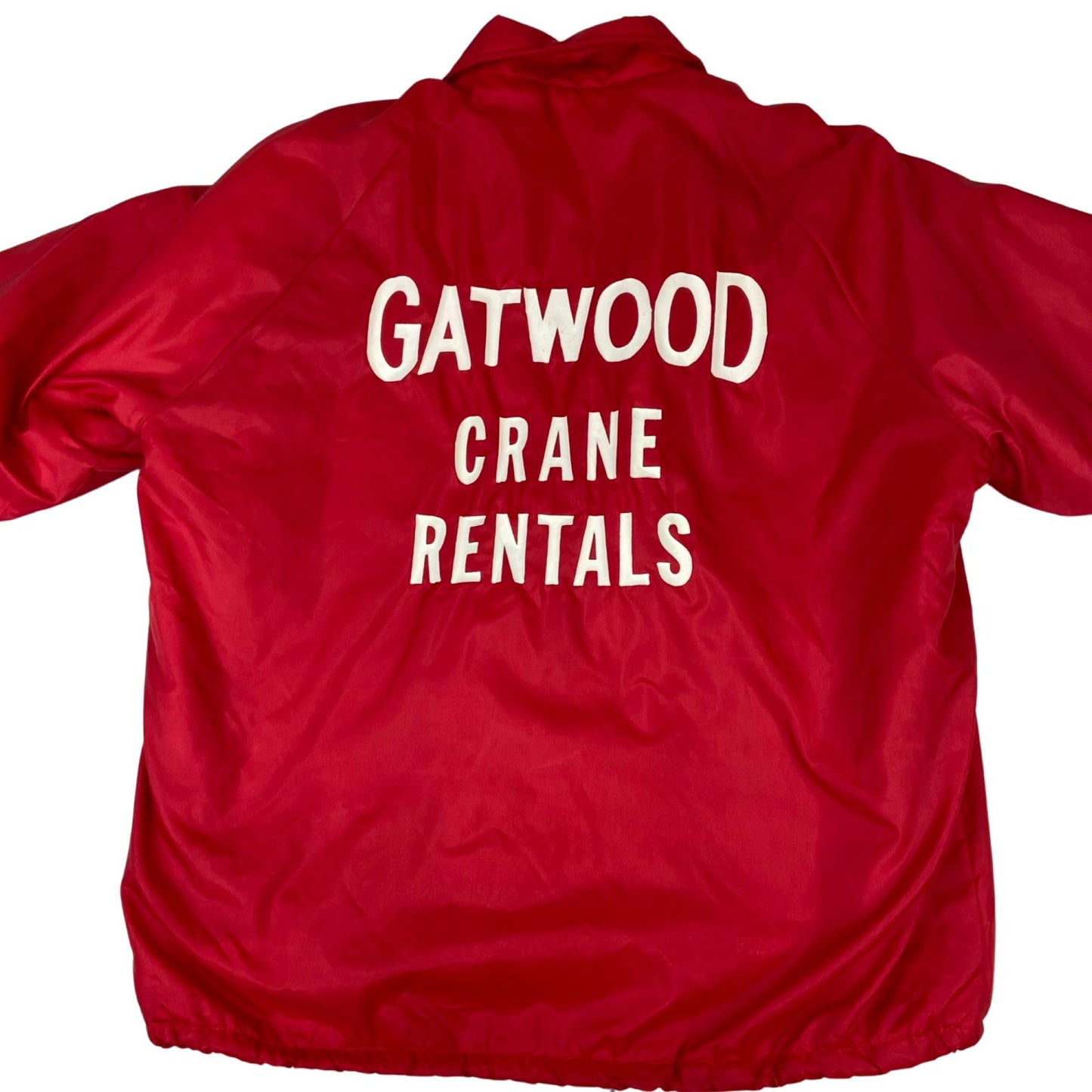 VTG 70s USA PLA-JAC GATWOOD CRANE LINED NYLON WORKWEAR JACKET SURFER XL 48”