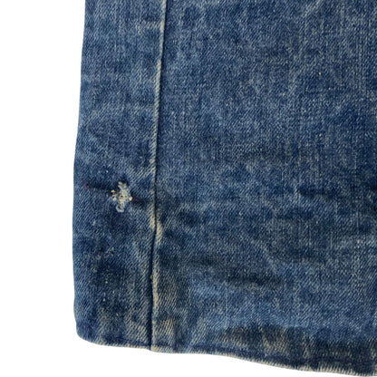 VTG 1960s LEE STORM RIDER WESTERN SHERPA DENIM BARN JACKET ROCKABILLY 46” (42) L