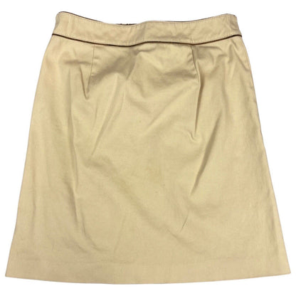 Vintage 90s 00s Beige Burberry Blue Label A-Line Skirt Buckled Nova Check S 8 10