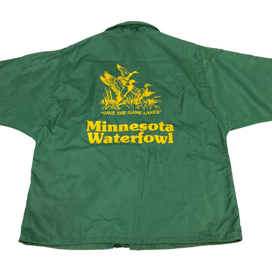 VTG USA MINNESOTA WATERFOWL WORKWEAR NYLON WINDBREAKER SURFER JACKET 40” M