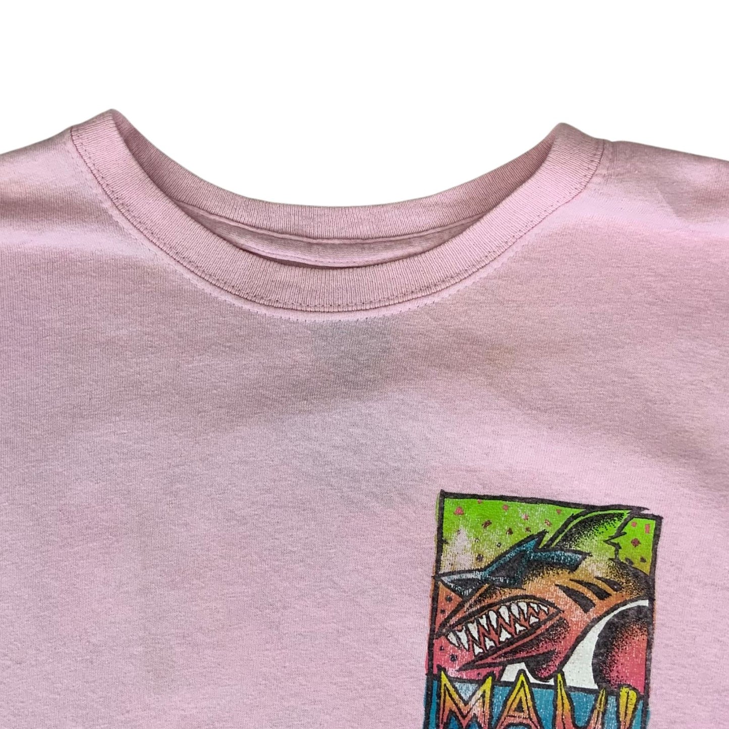Early 00s Y2K Pink Maui & Sons Surfwear Skatewear Graphic T-Shirt Medium