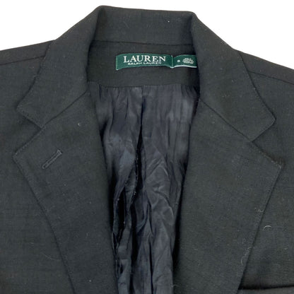 Vintage 00s Black LAUREN Ralph Lauren Embroidered Blazer Jacket M 12 14