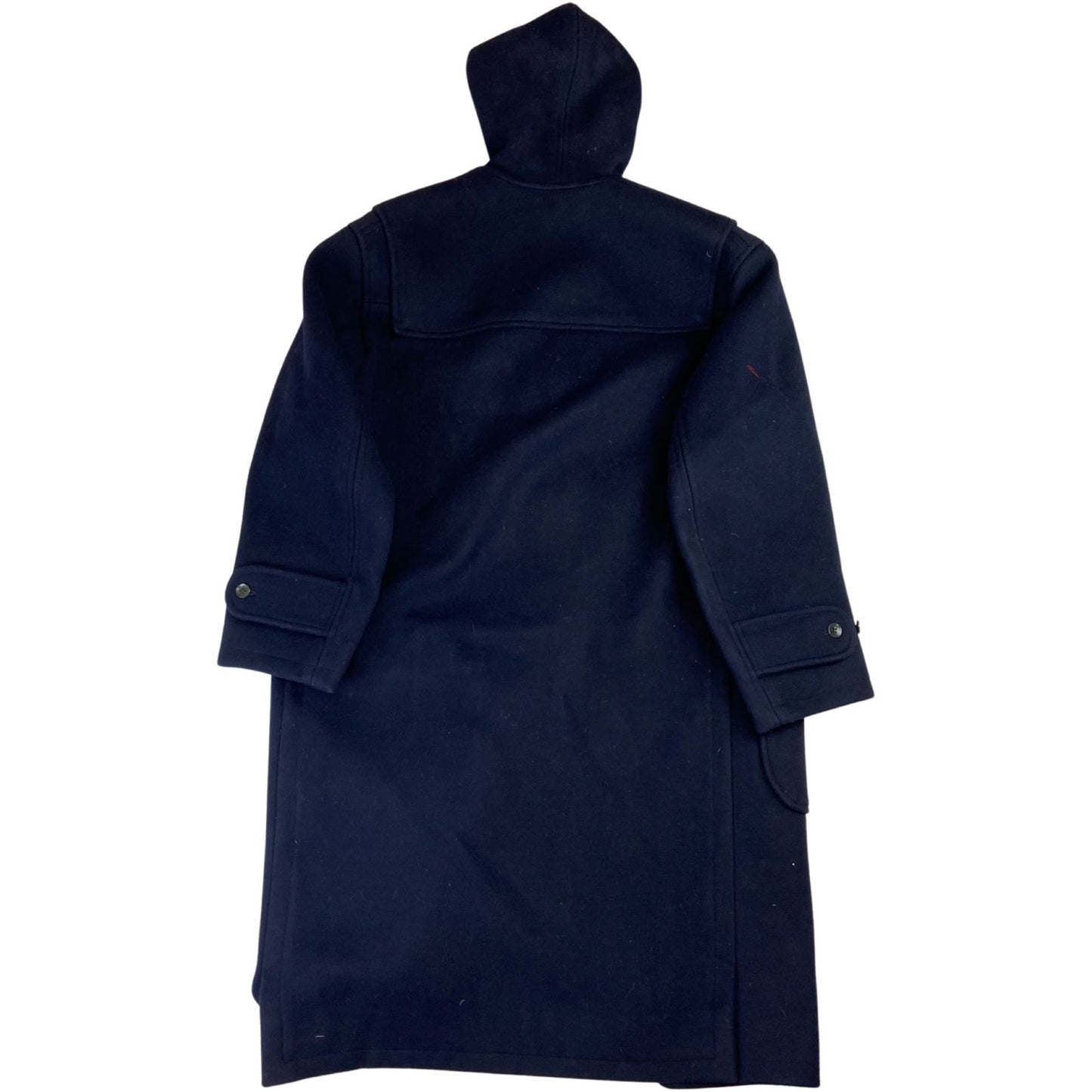 VTG WW2 STYLE HEAVY WOOL DUFFEL DUFFLE COAT NAVY NAVAL HOOD TOGGLE DEMOB 46” XL