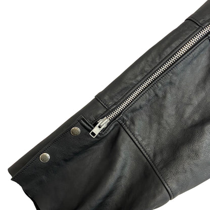 VTG GENUINE USA HARLEY DAVIDSON LEATHER CHAPS BIKER CHOPPER WESTERN M 30”-34”