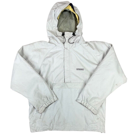 Vintage 90s White Ellesse Italia by Goldwin 1/2 Zip Overhead Windbreaker Large