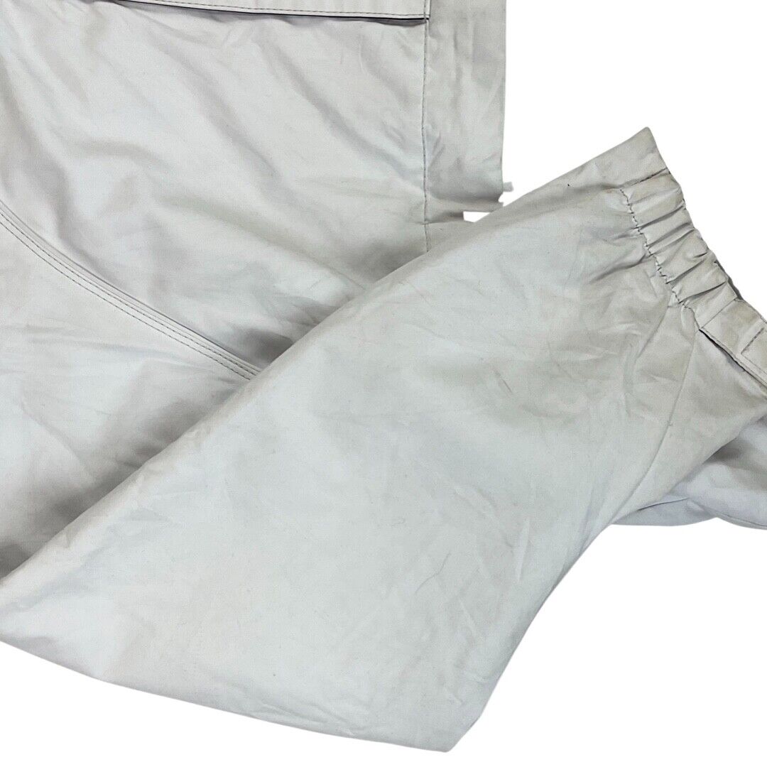 Vintage 90s White Ellesse Italia by Goldwin 1/2 Zip Overhead Windbreaker Large