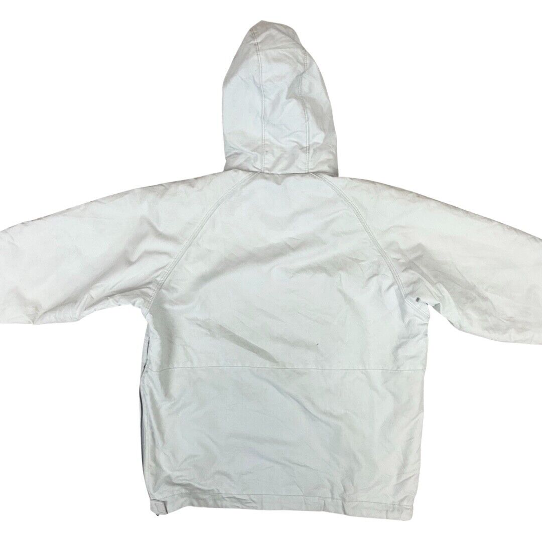 Vintage 90s White Ellesse Italia by Goldwin 1/2 Zip Overhead Windbreaker Large