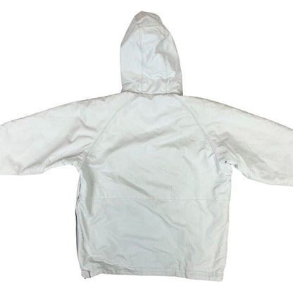 Vintage 90s White Ellesse Italia by Goldwin 1/2 Zip Overhead Windbreaker Large