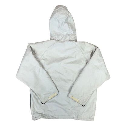 Vintage 90s White Ellesse Italia by Goldwin 1/2 Zip Overhead Windbreaker Large