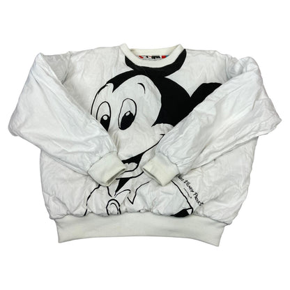 Vintage 80s 90 Reversible Mickey Mouse Disney Graphic Comic Sweater Pullover XXL