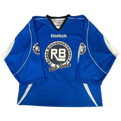 Reebok Autographed Blue & White Tölzner Eishockeyschule Rick Boehm XXL