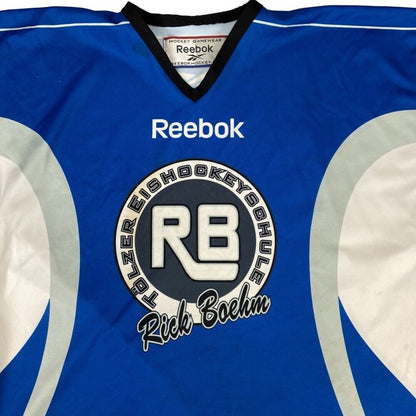 Reebok Autographed Blue & White Tölzner Eishockeyschule Rick Boehm XXL