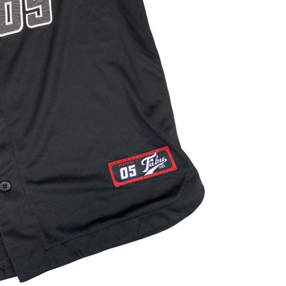 Vintage Black Fubu 05 Embroidered Button-Up Baseball Jersey Extra Large